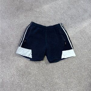 Men's Black and White Shorts